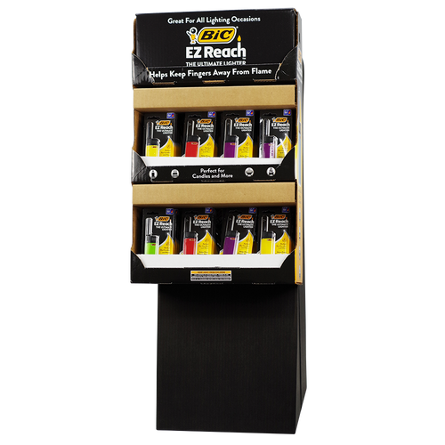 BIC EZ Reach Lighter 96ct Floor Display