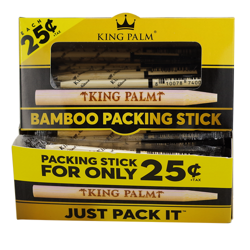 King Palm Bamboo Packing Tool 200ct Display (Pre-Priced $0.25 Each)