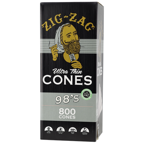 Zig Zag 98s Ultra Thin Cones Bulk 800ct