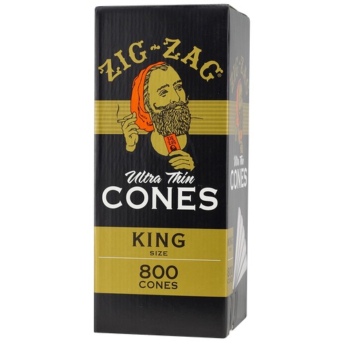 Zig Zag King Size Ultra Thin Cones Bulk 800ct