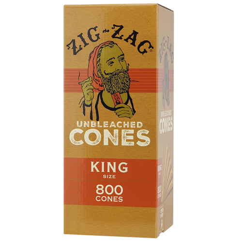 Zig Zag Unbleached Cones Bulk 800ct
