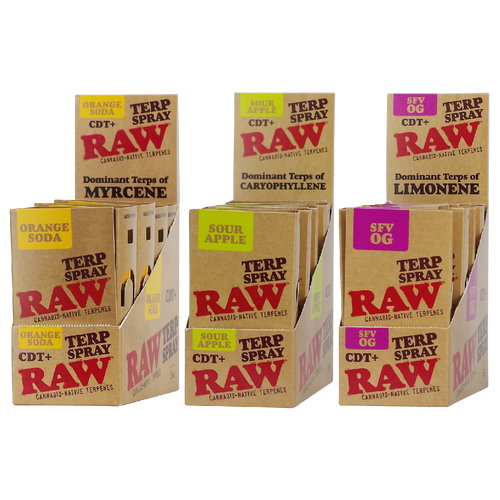 RAW Terpene Spray 8ct Display