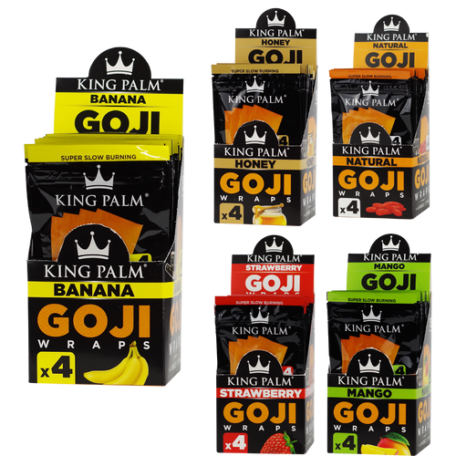 King Palm Goji Wraps 4pk 15ct Display