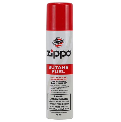 Zippo Butane Fuel 75ml Bottle 12ct Display