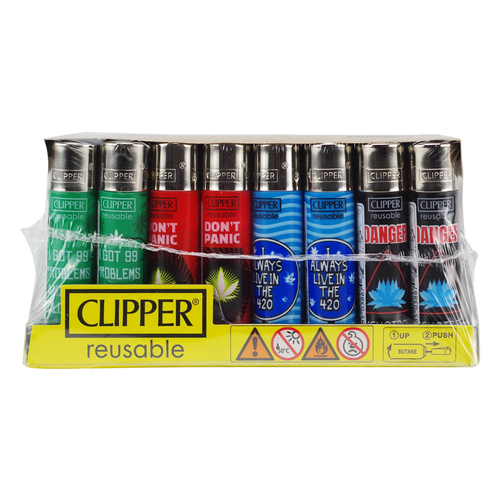 Clipper Lighters Leave Expressions 48ct Display