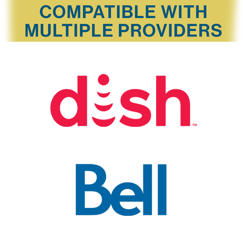 DISH TV HD TRAV'LER Automatic Multi-Satellite TV Antenna Compatible providers