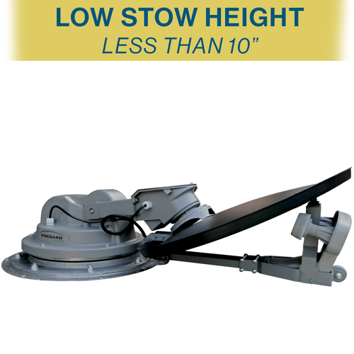 DISH TV HD TRAV'LER Automatic Multi-Satellite TV Antenna stowed