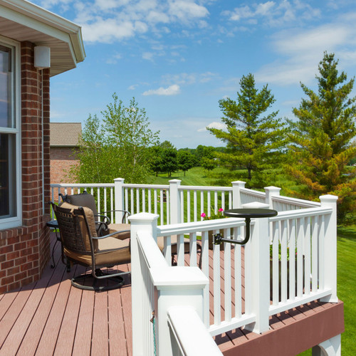Elite 360 Amplified Outdoor HDTV Antenna - Mounted on railing