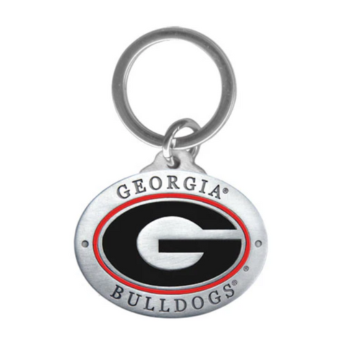 Georgia Bulldogs Logo Oval Keychain