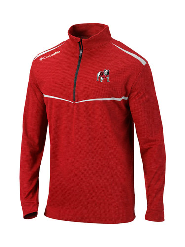 Columbia Men's University of Georgia Standing Bulldog Omni-Wick Scorecard Pullover Columbia Men's University of Georgia Standing Bulldog Omni-Wick Scorecard Pullover