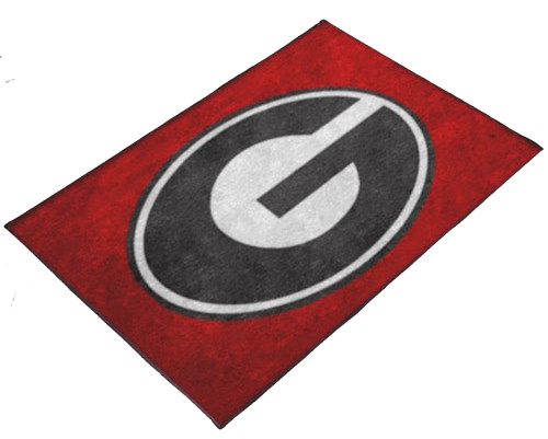 University of Georgia G Logo on Red Standard Floor Mat 19"x30" University of Georgia G Logo on Red Standard Floor Mat 19"x30"