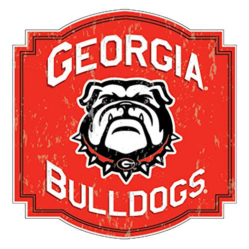 Georgia Bulldogs Retro Arched Badge W/New Mascot Decal Red Georgia Bulldogs Retro Arched Badge W/New Mascot Decal Red
