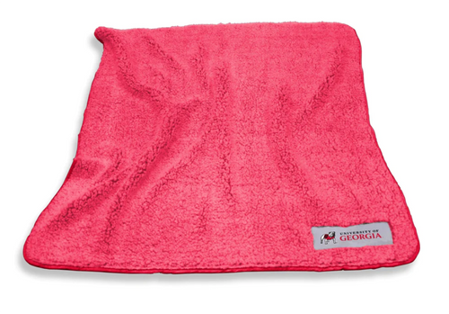 Logo Brands Univeristy of Georgia UGA NCAA Frosty Fleece Throw Blanket, 50" x 60"
