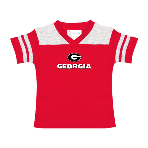 Two Feet Ahead Baby Boys Georgia Bulldogs Football Infant UGA Football Tee Short Sleeve T-shirt