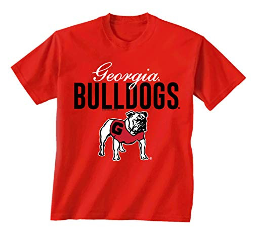 New World Graphics UGA Script Georgia Short Sleeve Tee Shirt Red