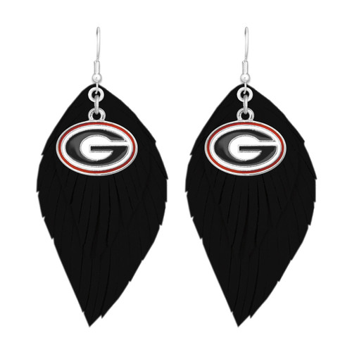 From The Heart Georgia Collegiate UGA Bulldogs Boho Babe Earrings From The Heart Georgia Collegiate UGA Bulldogs Boho Babe Earrings
