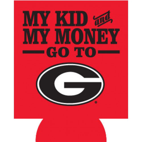 Jay Mac Sports UGA My Kid and My Money Can Coozie