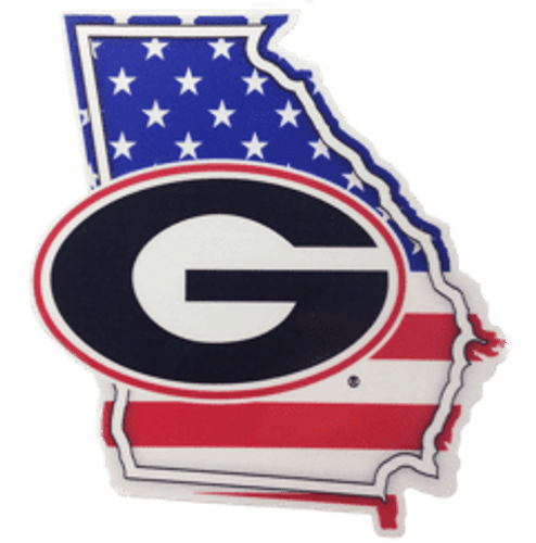 UGA Georgia Bulldogs Car Magnet - Standing Bulldog