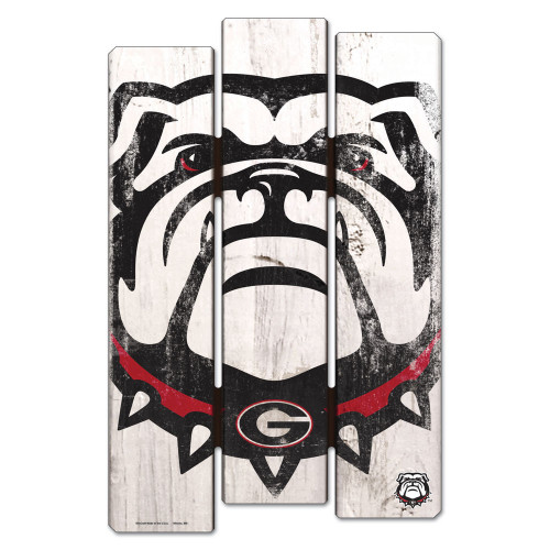 Georgia Bulldogs Official NCAA 11 inch x 17 inch Wood Fence Sign by Wincraft