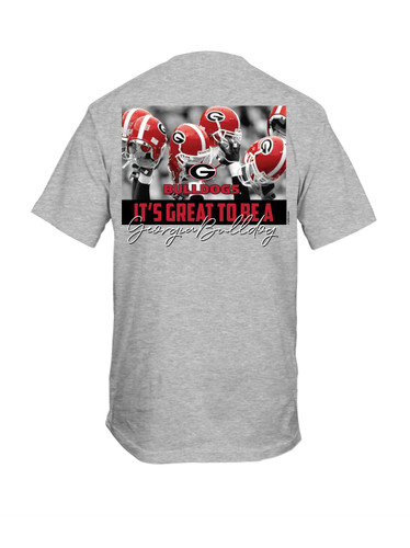 New World Graphics UGA New Raised Helmets Short Sleeve Graphic T-Shirt