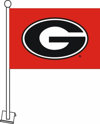 Sewing Concepts NCAA GA Bulldog Head-Standing-Circle G 11x16 Car Flags Sewing Concepts NCAA GA Bulldog Head-Standing-Circle G 11x16 Car Flags