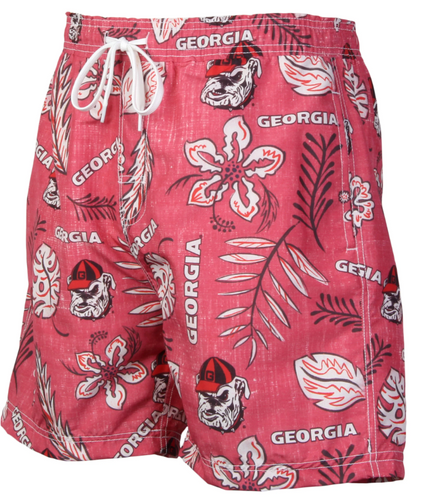 Wes & Willy Men's Georgia Bulldogs Vintage Swim Trunks Wes & Willy Men's Georgia Bulldogs Vintage Swim Trunks