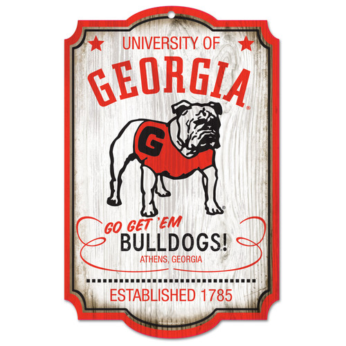 Georgia Bulldogs WinCraft 11'' x 17'' Team Wood Sign- No Size