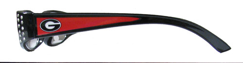 Georgia Bulldogs Black Rimmed With Crystal Reading Glasses