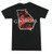 Collegiate UGA Bulldogs State Sportsman Adult Short Sleeve Tee Shirt Black