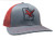 It's All About The South Georgia Ouline Duck Trucker Mesh Snapback Hat Heather Gray Red Mesh