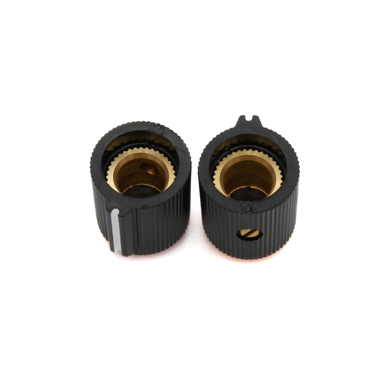 Old Skool Console Style Knob - Brass Insert