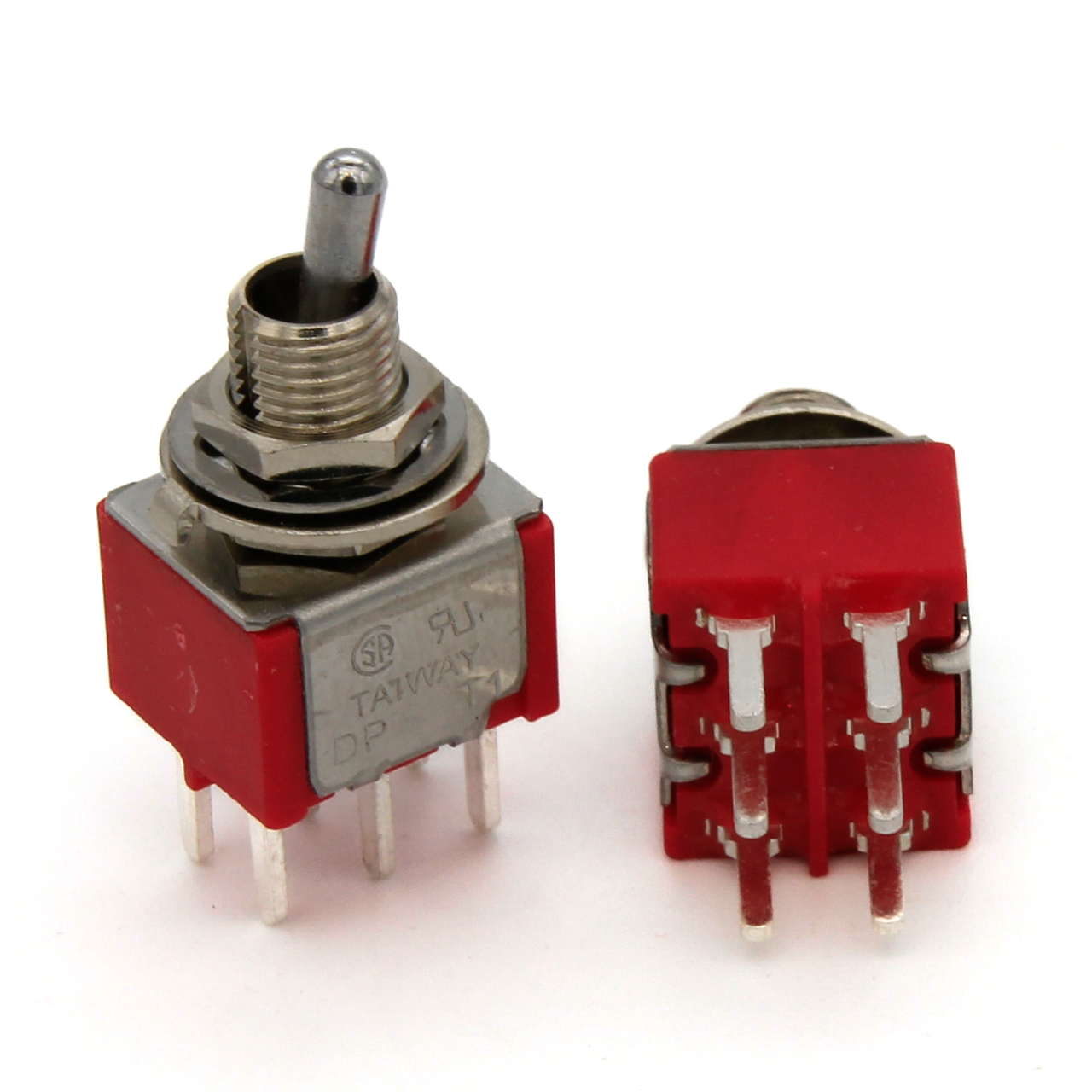 DPDT Toggle Switch ON/ON/ON - PCB Pin - TAIWAY