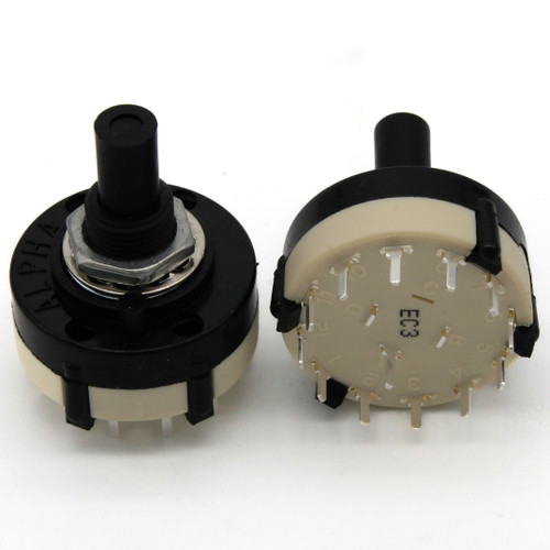 2P2T Rotary Switch - Horizontal