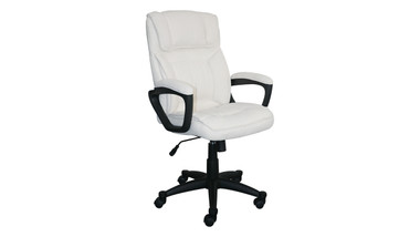 Serta Style Hannah I Office Chair, Comfort Ivory Microfiber