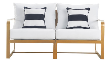 Elle Decor Mirabelle Outdoor Sofa, French Gold