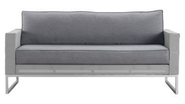 Elle Decor Tropez Outdoor Mesh Sofa, French Gray Mesh