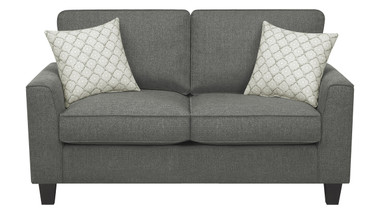 Serta Astoria 61" Loveseat in Dark Gray
