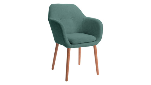 Elle Decor Roux Arm Chair, French Turquoise