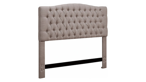 Elle Decor Celeste Queen Size Tufted Headboard in Brown