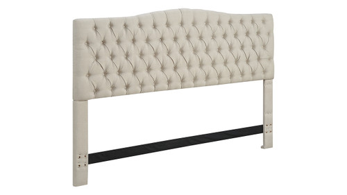 Elle Decor Celeste King Size Tufted Headboard in Beige