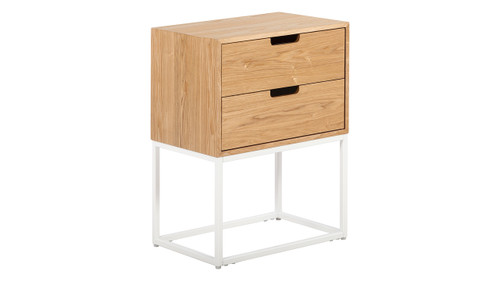 Serta Camden 2 Drawer Side Table, Classic Pine
