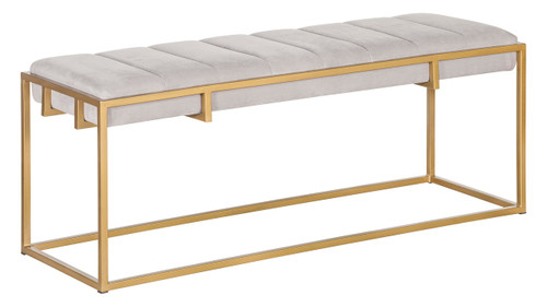 Tommy Hilfiger Ellery Rectangle Bench, Satin Gold