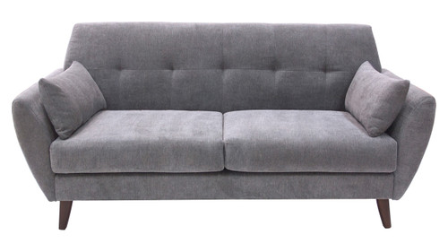 Elle Decor 73" Mid-Century Modern Amelie Sofa in Dark Gray