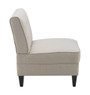 Serta Copenhagen Tufted Slipper Chair, Modern Cream