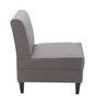 Serta Copenhagen Tufted Slipper Chair, Modern Gray