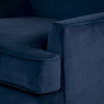 Wyatt Wingback Chair, Dark Blue
