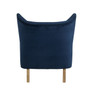 Wyatt Wingback Chair, Dark Blue
