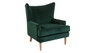 Wyatt Wingback Chair, Green