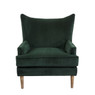 Wyatt Wingback Chair, Green