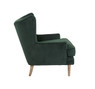 Wyatt Wingback Chair, Green
